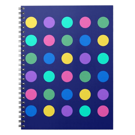 Carnet Colorful Geometric Dots (Devant)