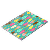 Carnet Colorful Ice Cream Pattern Summer  (Côté gauche)