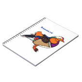 Carnet Colorful mandarin duck (Côté gauche)