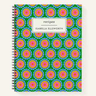Carnet Colorful Mood 60s Fleur Lumineuse Mandala Custom