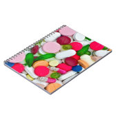 Carnet Colorful pills custom product (Côté gauche)