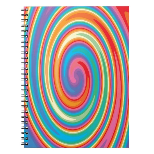 Carnet Colorful pinwheel design (Devant)