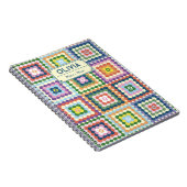 Carnet Colorful Retro Mid-Century Mid-Mod Crochet Blossom (Côté Droit)