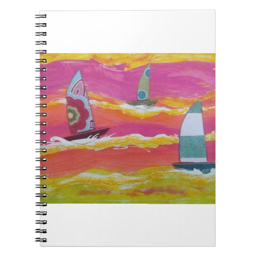 Carnet Colorful Sailboats2  (Devant)