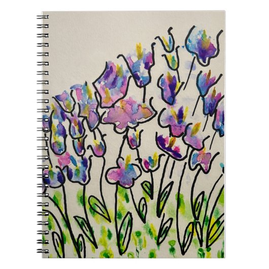 Carnet Colorful Spring Tulips Greeting (Devant)