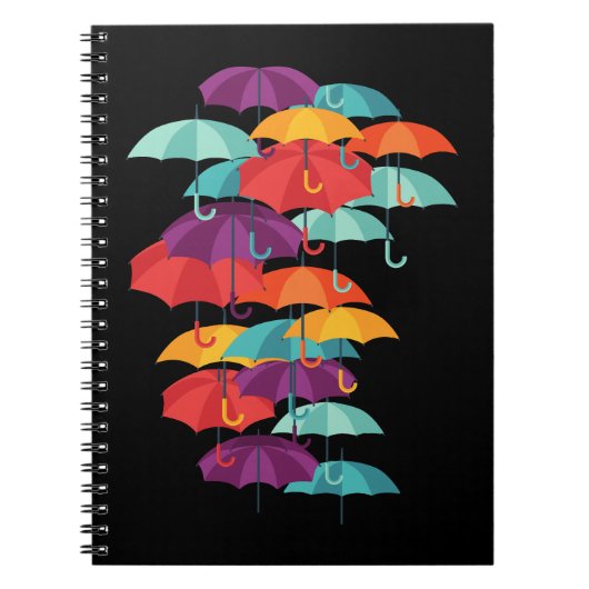 Carnet Colorful Umbrella Pattern (Devant)