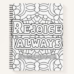 Carnet Coloriage Réjouissez-vous toujours 1 Thessalonic