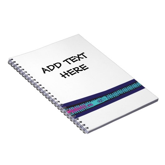 Carnet colourful zip design  (Côté Droit)