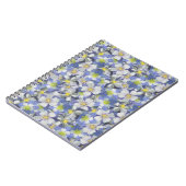 Carnet Columbines Motif sans couture (Côté gauche)