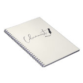 Carnet Columnist Script Notebook – Minimalist Writing Pen (Côté Droit)