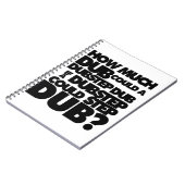 Carnet Combien Dubstep ? (Côté gauche)