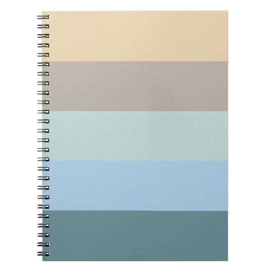 Carnet Combo Cinq Couleurs - Sable Brown Bleu Beige Turqu (Devant)