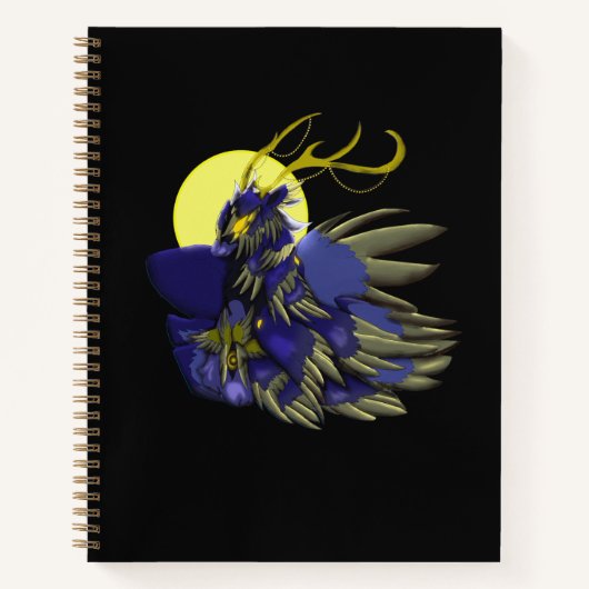 Carnet Comet Dark Fantasy Reindeer Spiral Notebook (Devant)