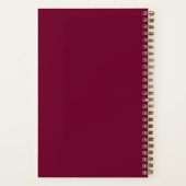 Carnet Comètes rouges en collision Espace cosmique rouge (Verso)