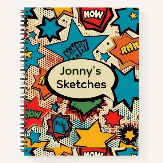 Carnet Comic Personalized Sketch (Devant)