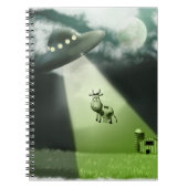 Carnet comique d'enlèvement de vache UFO (Devant)