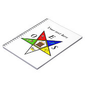 Carnet Commande de maçonnerie OES Eastern Star Sister (Côté gauche)