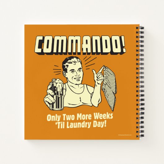 Carnet Commando : 2 Semaines Jusqu'À La Lessive Jour (Dos)