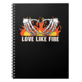 Carnet Comme Classique - Skeleton Hands Heart (Devant)