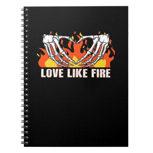 Carnet Comme Classique - Skeleton Hands Heart (Devant)
