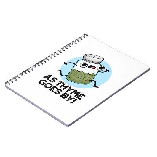 Carnet Comme Le Thyme Va Par Funny Herb Spice Pun (Côté gauche)