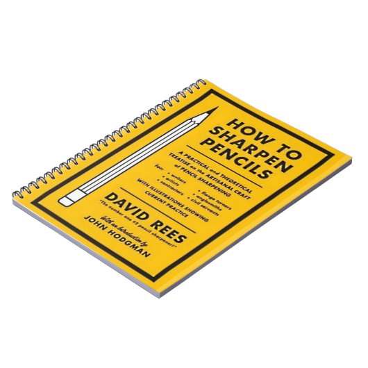 Carnet comment affiler des crayons (Côté gauche)