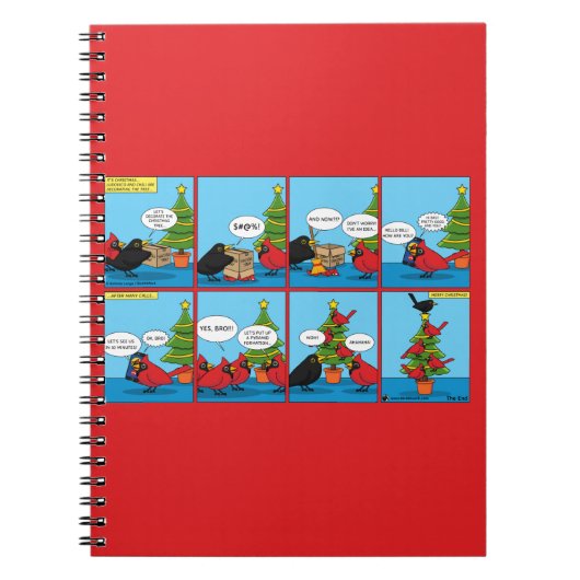 Carnet Comment décorer une bande dessinée d'arbre de Noël (Devant)