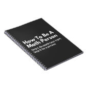Carnet Comment être une personne douée en maths (Côté Droit)
