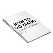 Carnet Comment faire des maths (Côté Droit)