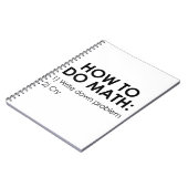 Carnet Comment faire des maths (Côté gauche)