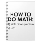 Carnet Comment faire des maths (Devant)
