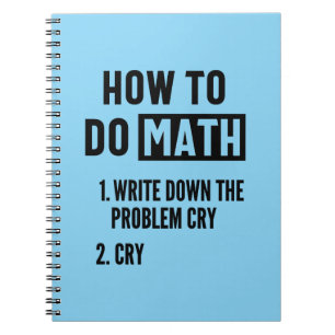 Carnet Comment faire Math Drôle Citation
