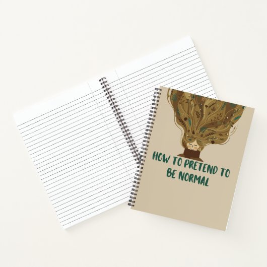 Carnet Comment Faire semblant d'être normal Citation drôl (Intérieur)