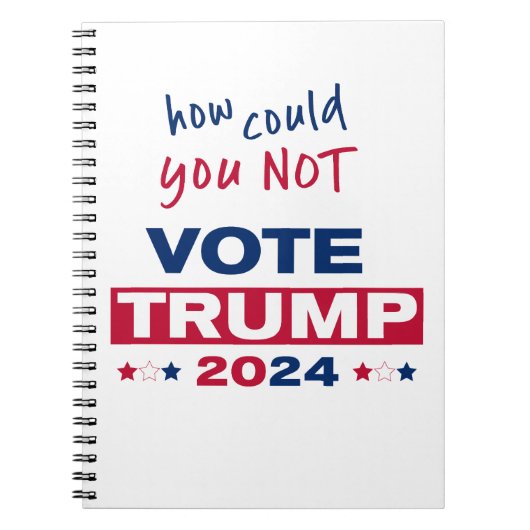 Carnet Comment ne pas voter TRUMP 2024 (Devant)