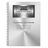 Carnet Commentaires clients des ventes automatiques - fau (Devant)