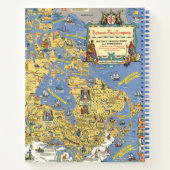 Carnet Compagnie de la Baie d'Hudson - Carte du Canada (Dos)