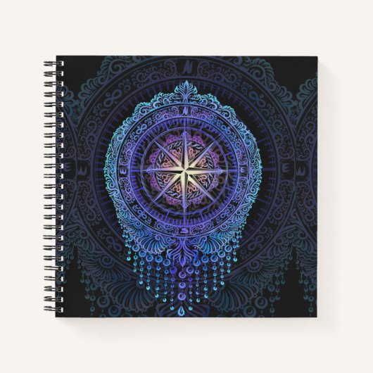 Carnet Compas céleste Mandala (Devant)