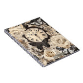 Carnet Compas vintage et papillon - Papier rustique (4) (Côté Droit)