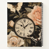 Carnet Compas vintage et papillon - Papier rustique (5) (Dos)
