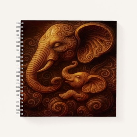 Carnet Compassionate Elephants Sketch (Devant)