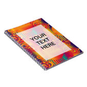 Carnet Composite Arrière - plan - Cercle coloré moderne (Côté Droit)