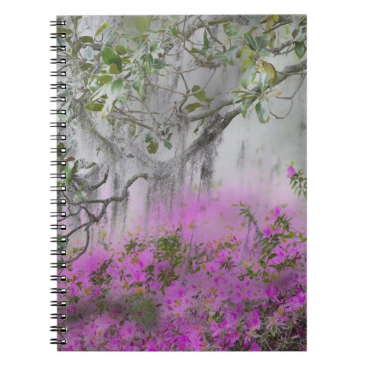 Carnet Composite numérique d'azalées et d'arbre magnolia (Devant)