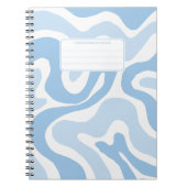 Carnet Composition Abstraite avec Tourbillons de Liquide (Devant)