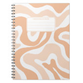 Carnet Composition Abstraite avec Tourbillons de Liquide  (Devant)