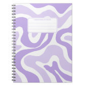 Carnet Composition Abstraite avec Tourbillons de Liquide  (Devant)