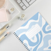 Carnet Composition Abstraite avec Tourbillons de Liquide