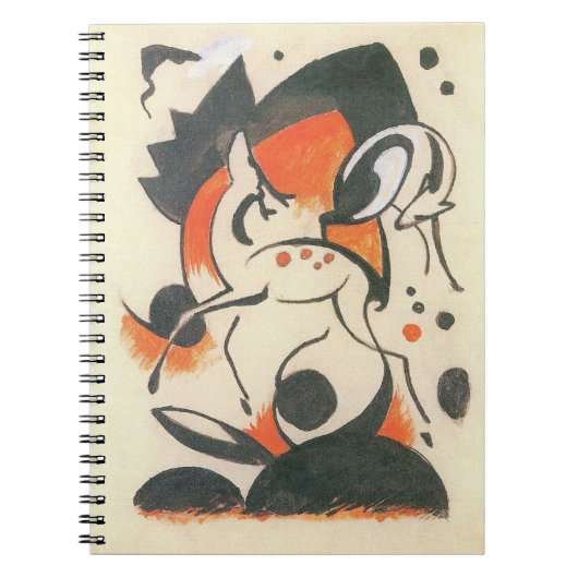 Carnet Composition aux deux cerfs de Franz Marc (Devant)