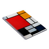 Carnet Composition avec grand plan rouge (Côté Droit)
