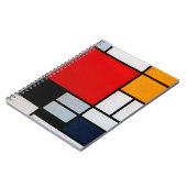 Carnet Composition avec grand plan rouge (Côté gauche)