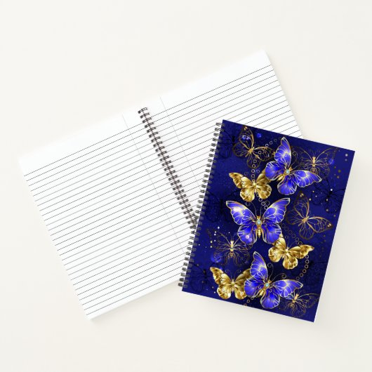 Carnet Composition avec papillons Sapphire (Intérieur)